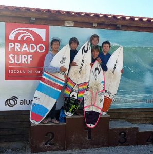 Ganadores Podium Circuito Nacional Junior de Surf Playa Patos 
