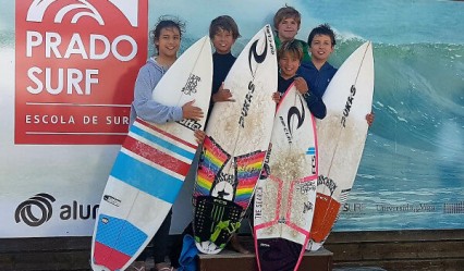 Ganadores Podium Circuito Nacional Junior de Surf Playa Patos