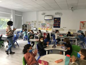 purificadores de aire en las aulas del Deutsche Schule de San Sebastián